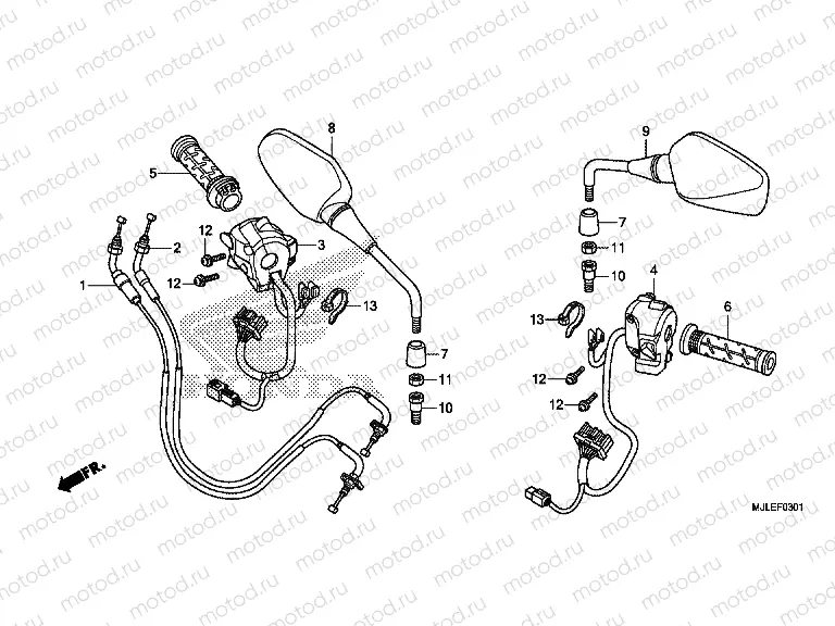F-3-1 SWITCH / CABLE (NC700SD / 750SD)