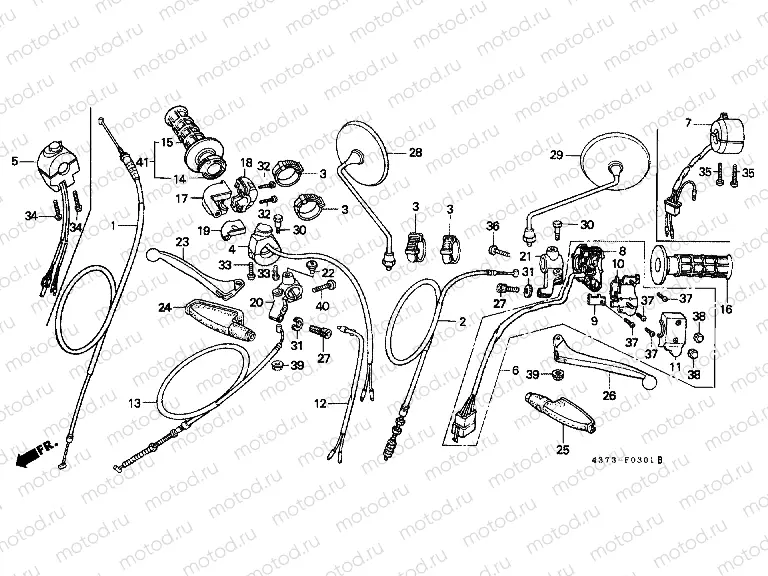 F-3-1 SWITCH / CABLE (XL125SD / F / H / L)