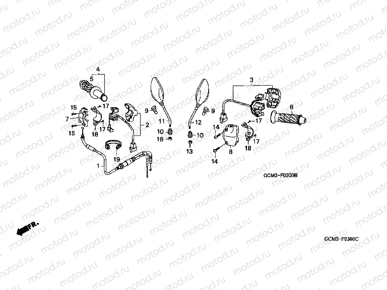 F-3 CABLE / HANDLE LEVER / SWITCH