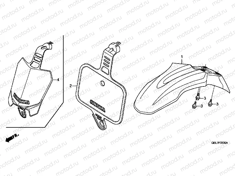 F-3 FRONT FENDER