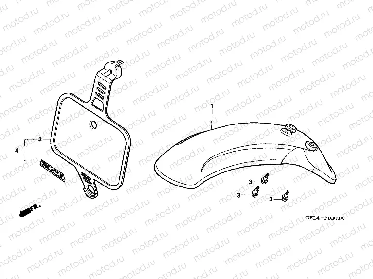 F-3 FRONT FENDER