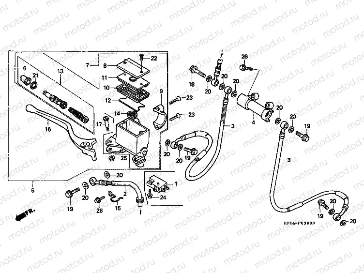 F-3 FRONT MASTER CYLINDER