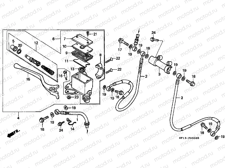 F-3 FRONT MASTER CYLINDER
