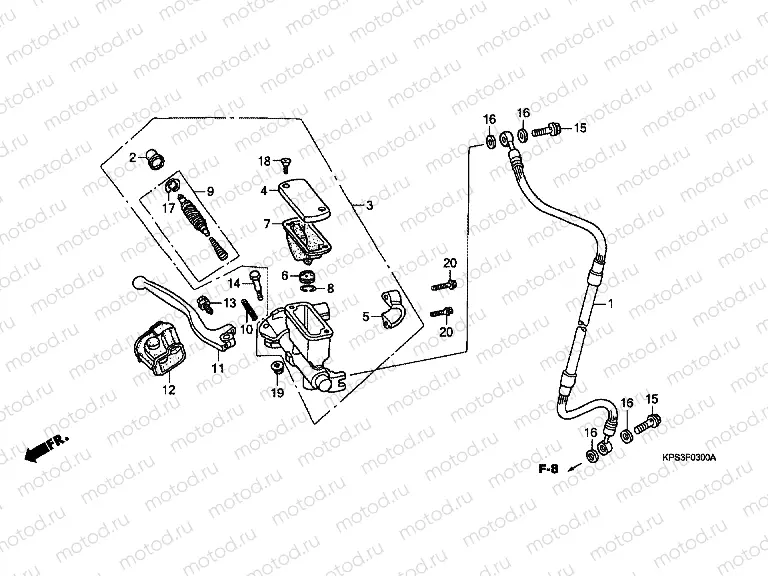 F-3 FRONT MASTER CYLINDER