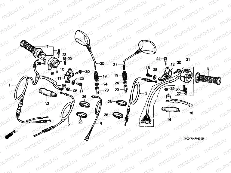 F-3 HANDLE LEVER / SWITCH / CABLE (1)