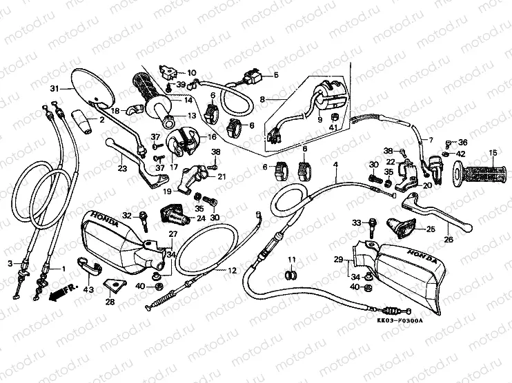 F-3 HANDLE LEVER / SWITCH / CABLE (1)