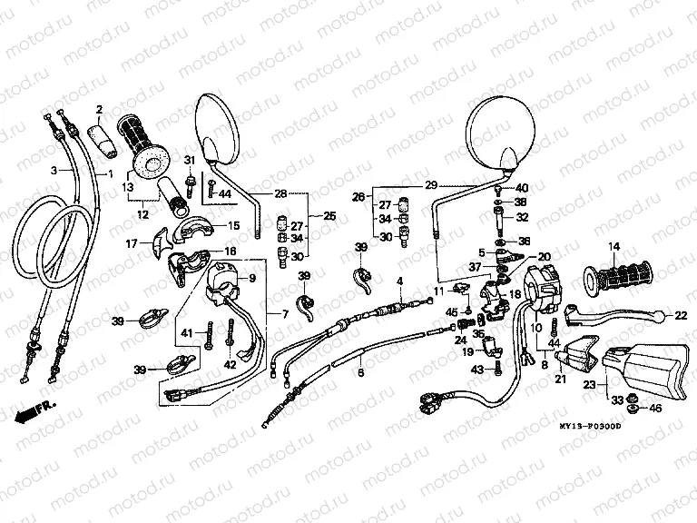 F-3 HANDLE LEVER / SWITCH / CABLE