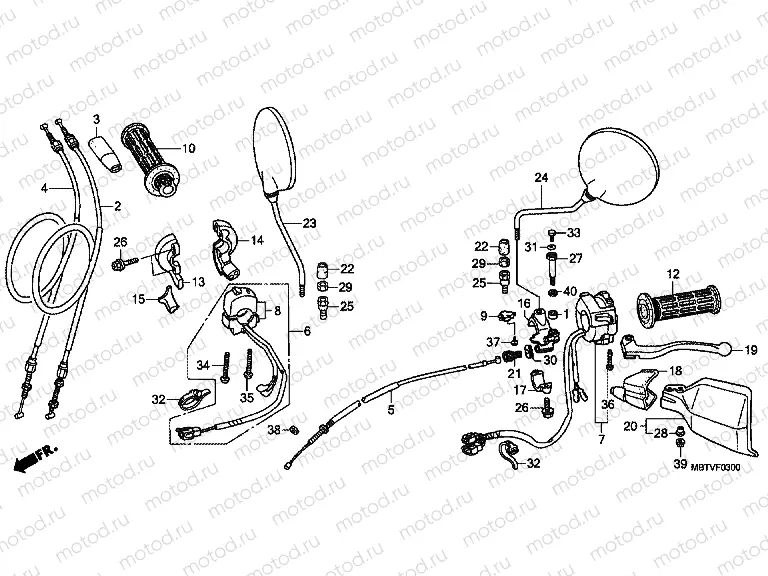 F-3 HANDLE LEVER / SWITCH / CABLE