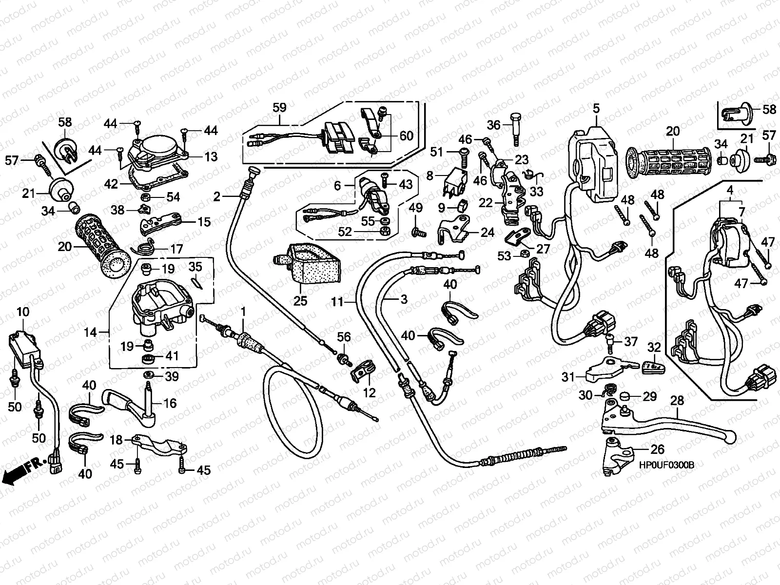 F-3 HANDLE LEVER / SWITCH / CABLE