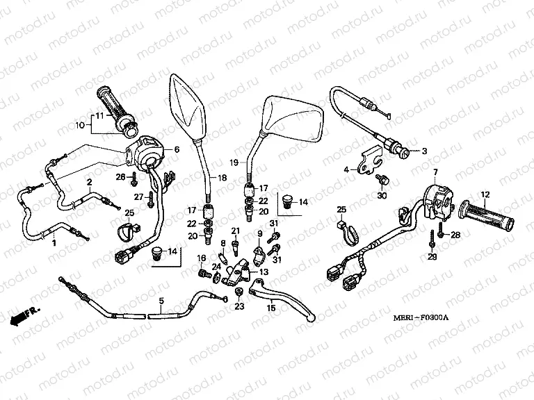 F-3 HANDLE LEVER / SWITCH / CABLE