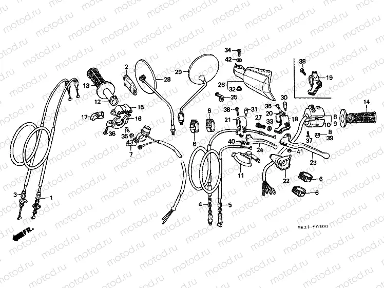 F-3 HANDLE LEVER / SWITCH / CABLE