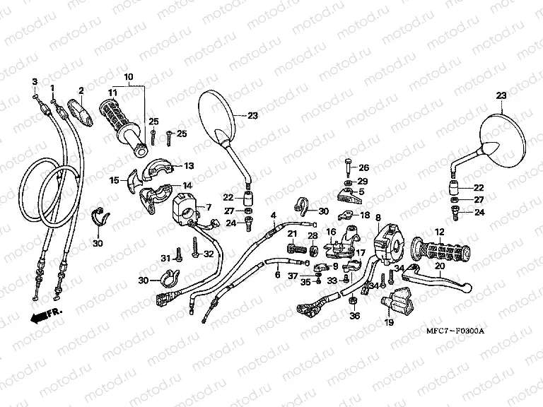 F-3 HANDLE LEVER / SWITCH / CABLE