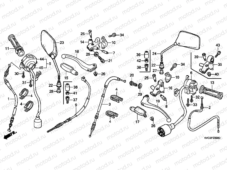 F-3 HANDLE LEVER / SWITCH / CABLE