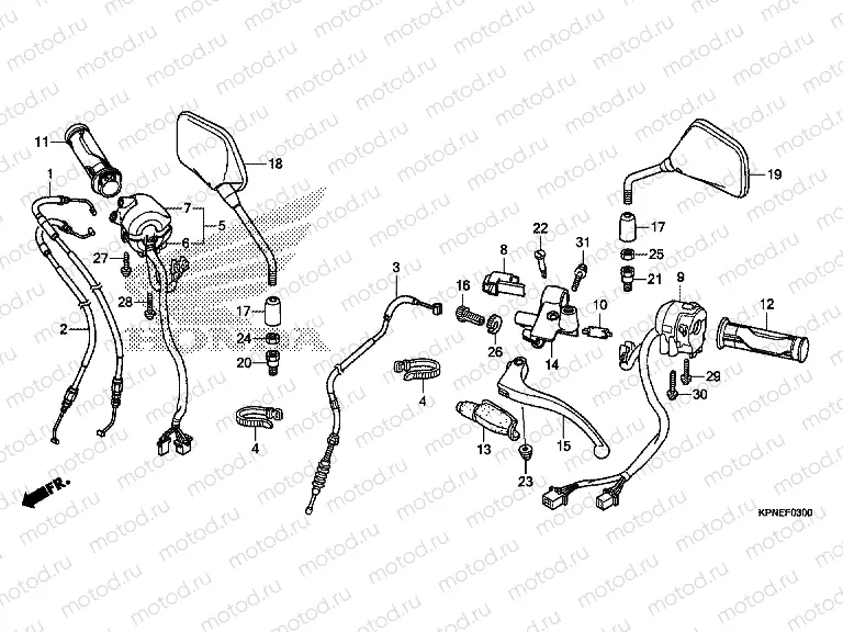 F-3 HANDLE LEVER / SWITCH / CABLE