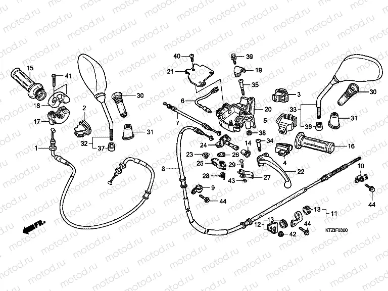 F-3 HANDLE LEVER / SWITCH / CABLE