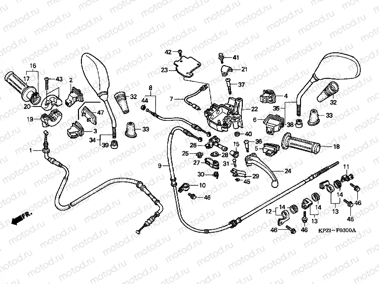 F-3 HANDLE LEVER / SWITCH / CABLE