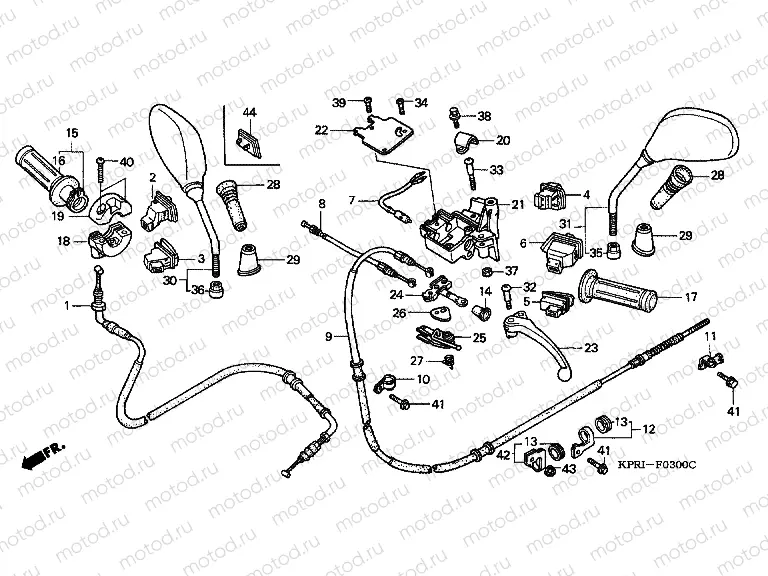 F-3 HANDLE LEVER / SWITCH / CABLE
