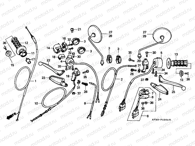F-3 HANDLE LEVER / SWITCH / CABLE
