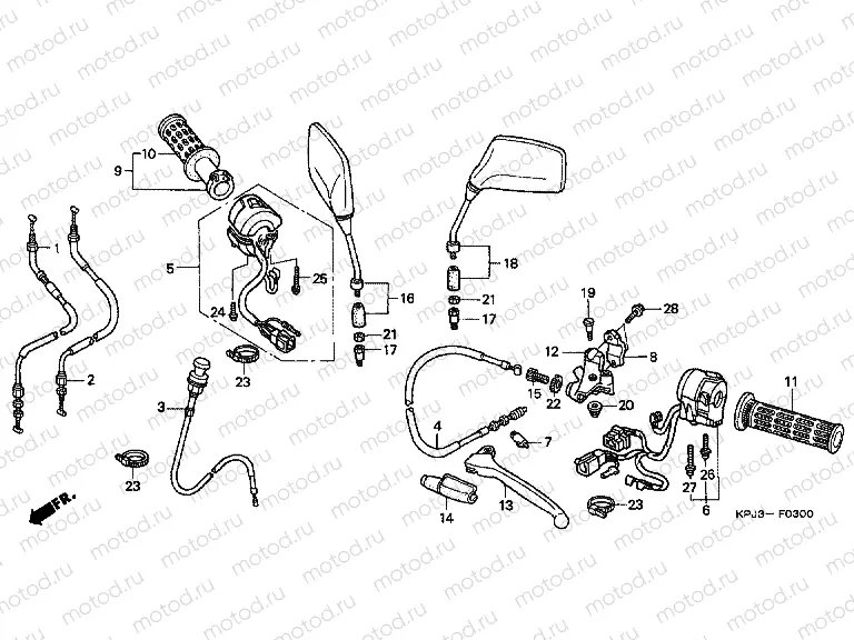 F-3 HANDLE LEVER / SWITCH / CABLE