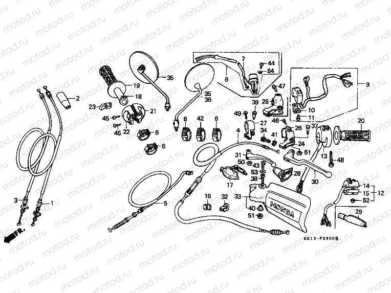 F-3 HANDLE LEVER / SWITCH / CABLE