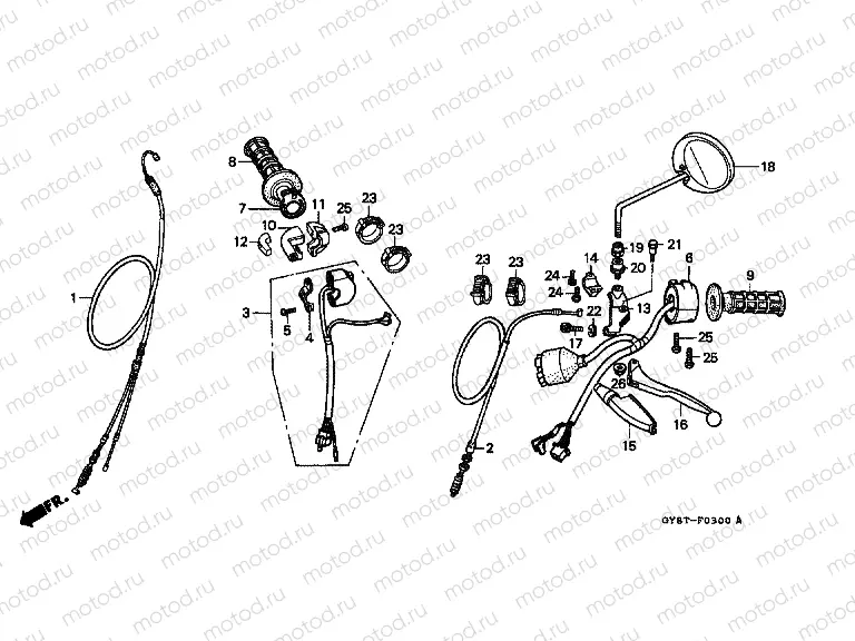 F-3 HANDLE LEVER / SWITCH / CABLE