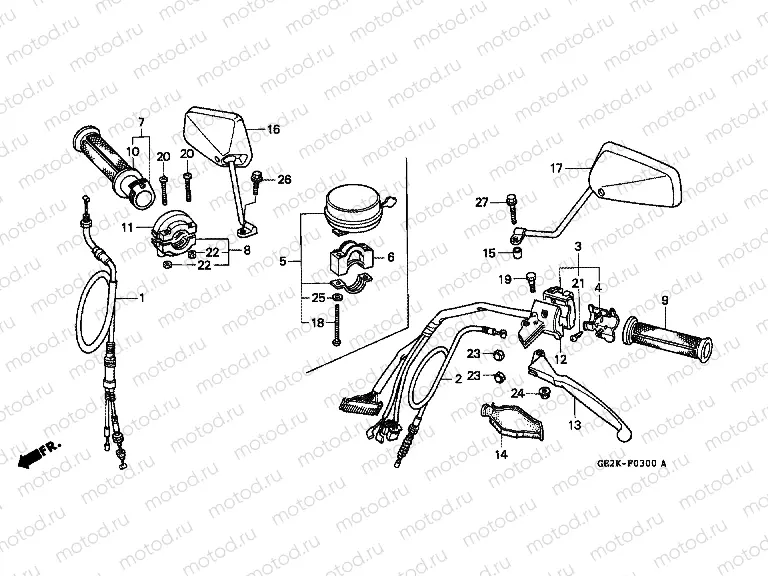 F-3 HANDLE LEVER / SWITCH / CABLE