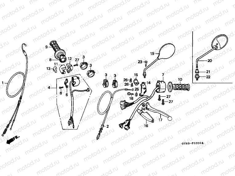 F-3 HANDLE LEVER / SWITCH / CABLE