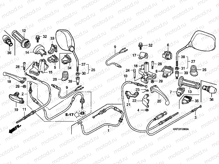 F-3 HANDLE LEVER / SWITCH / CABLE
