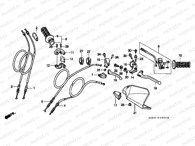 F-3 HANDLE LEVER / SWITCH / CABLE (CM)