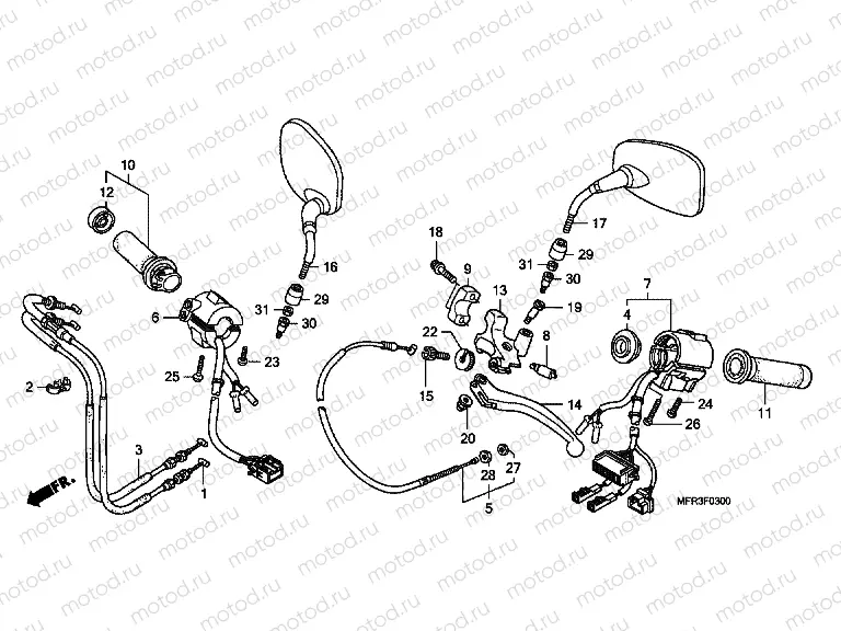 F-3 HANDLE SWITCH / CABLE