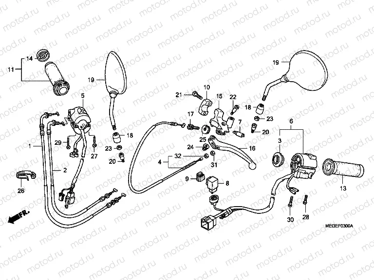 F-3 HANDLE SWITCH / CABLE