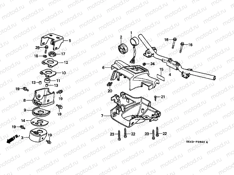 F-3 HANDLE / UPPER BRIDGE (C50DF / LAG / G / DG / SN)