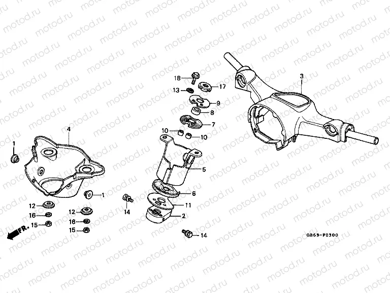 F-3 HANDLE / UPPER BRIDGE (C90C)