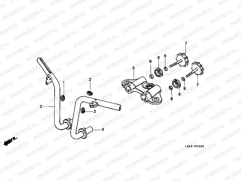 F-3 STEERING BAR TUBE