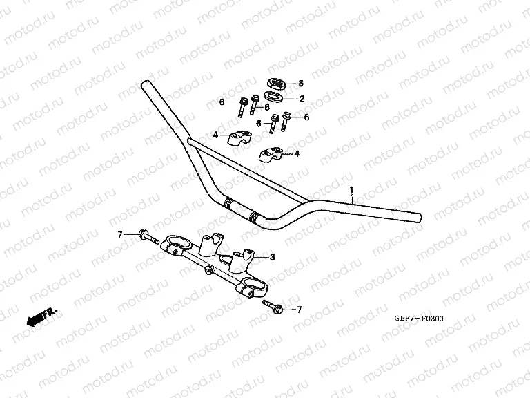 F-3 STEERING BAR TUBE
