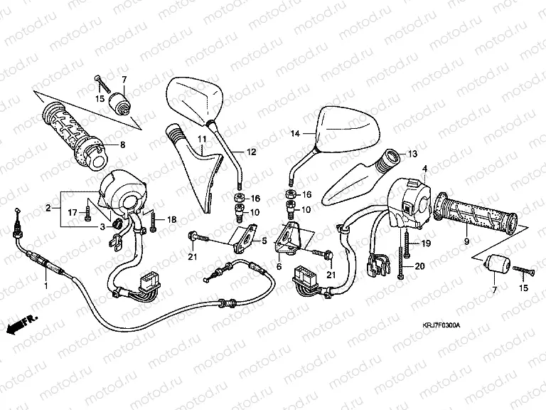 F-3 SWITCH / CABLE / MIRROR