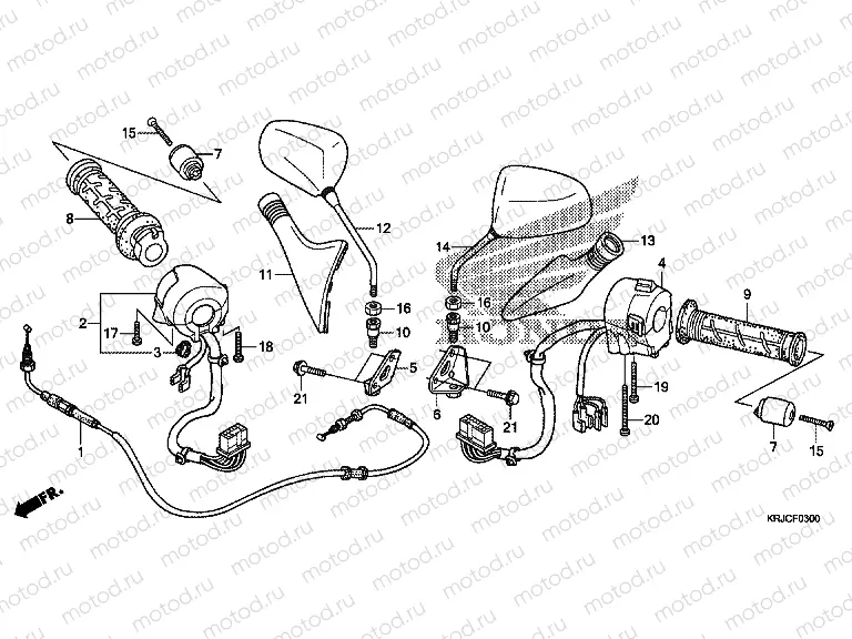 F-3 SWITCH / CABLE / MIRROR