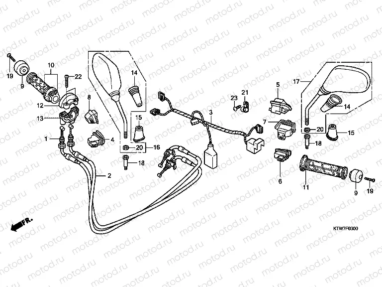 F-3 SWITCH / CABLE / MIRROR
