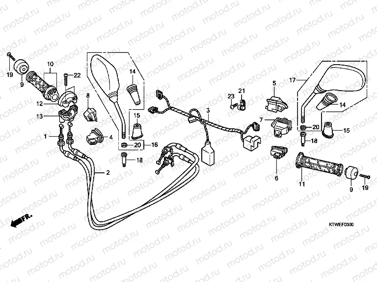 F-3 SWITCH / CABLE / MIRROR