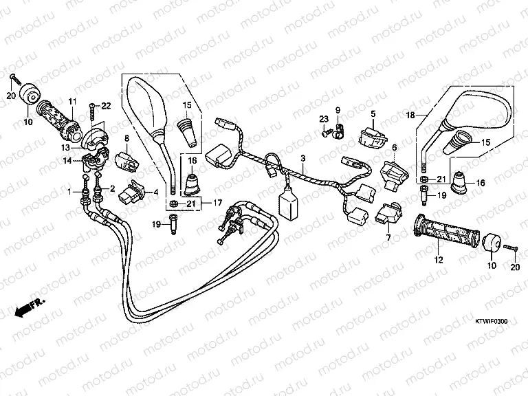 F-3 SWITCH / CABLE / MIRROR