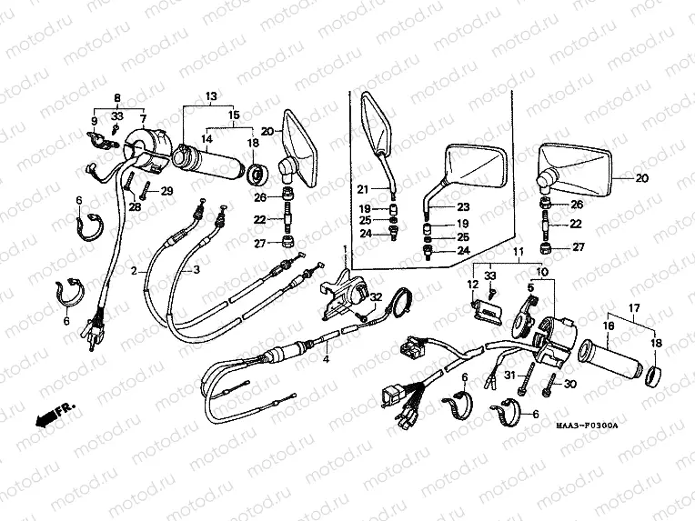 F-3 SWITCH / CABLE (VT1100CS / CT)