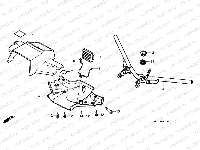 F-3 TIE ROD TUBE / HANDLE COVER
