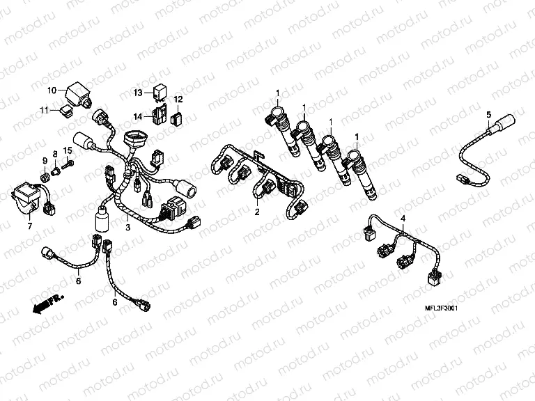 F-30-1 ADDITIONAL WIRING HARNESS (CBR1000RR)