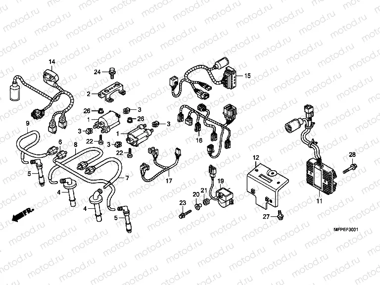 F-30-1 ADDITIONAL WIRING HARNESS / IGNITION COIL