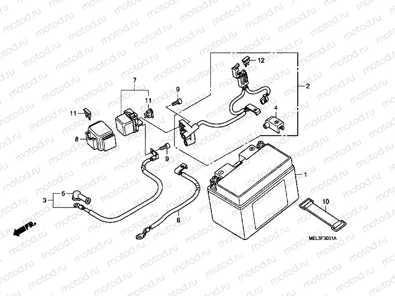 F-30-1 BATTERY (CBR1000RR6 / 7)
