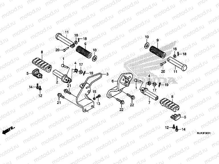 F-30-1 FOOTREST (VT750S)