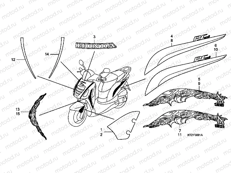 F-30-1 SIGN / STRIP (PES125R / PES150R)