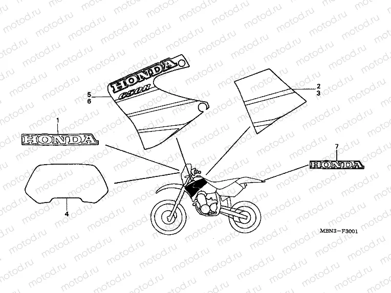 F-30-1 STRIP (XR650R1)