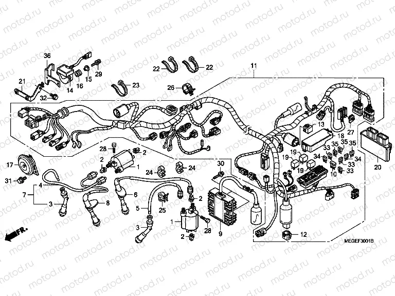 F-30-1 WIRING HARNESS (ABS)