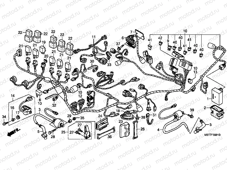 F-30-1 WIRING HARNESS (XL1000VA)